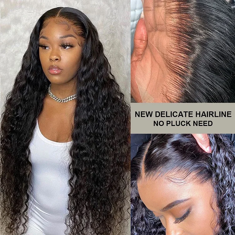 Mega Sale - 90% Off Now - Black Human Hair HD Lace Curly Wig  | Glueless Wigs | 100% Real Natural Human Hair Wigs | Medium & Long Wig