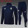 2025/2026 Real Madrid Cyan Long Zipped Jacket Football Shirt 1:1 Thai Quality