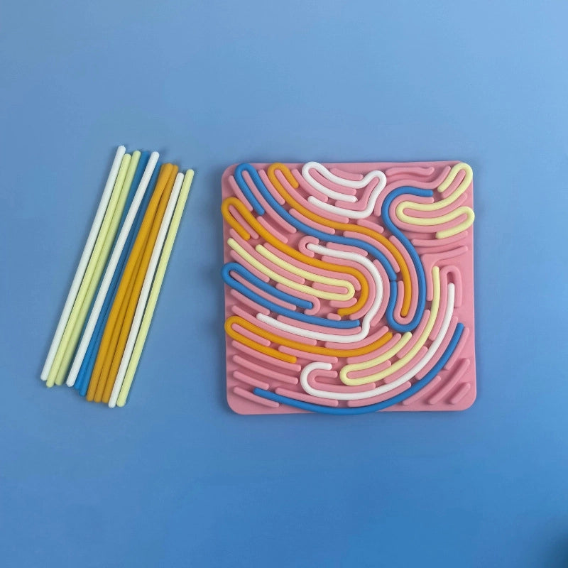 Creative Silicone Sensory Activity Board Children’s Educational Toys Food Grade BPA-free Twist Decompression Artifact
