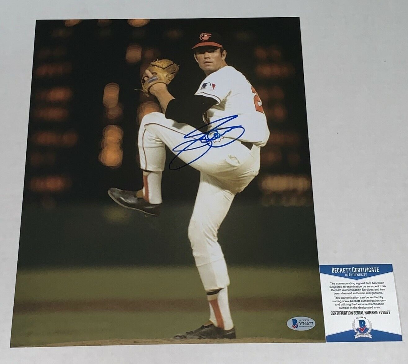 Jim Palmer signed Baltimore Orioles 11x14 Photo Poster painting autographed 2 BAS Beckett