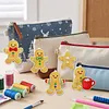 12pcs Cute Cookie Character Double-Sided DIY Diamond Painting Keychain Kit