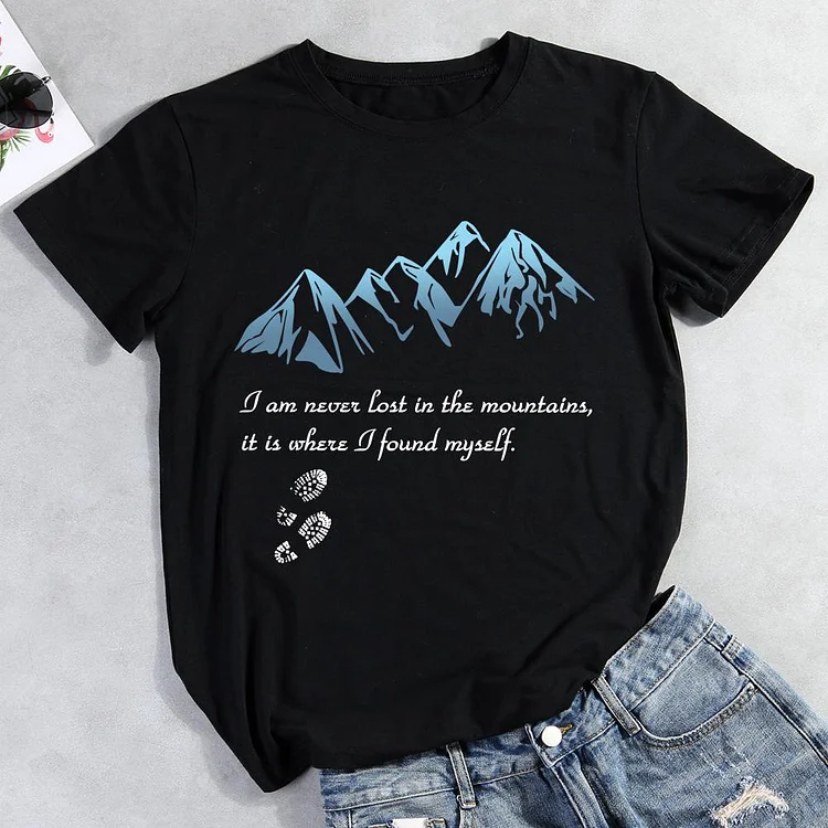 PSL I never lost in  mountains Hiking Tees -011994