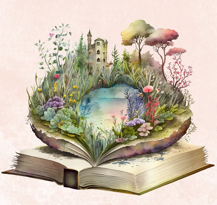 Magic Book Landscape - Full Round 40*40CM