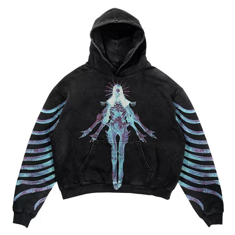 Dark Print Hoodie
