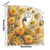 Framed Diamond Painting - Special Shaped - Peacock (25x25cm)