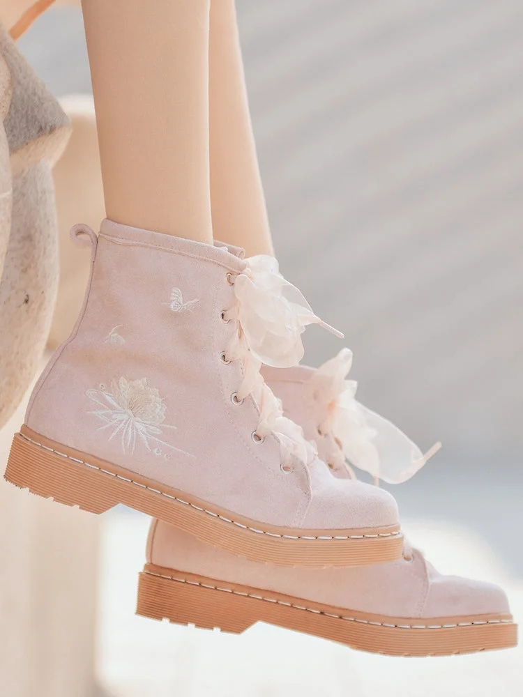 Lotus Fairy Apricot/Pink Boots BE750