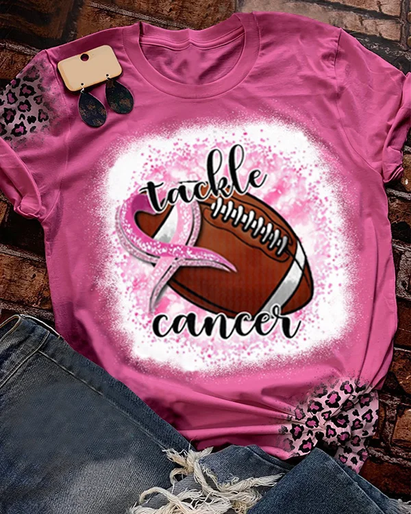 Breast Cancer Print T-Shirt
