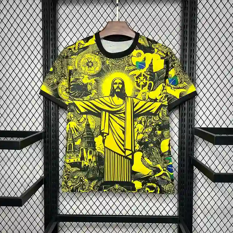 2024 Brazil Yellow Special Edition Soccer Jersey