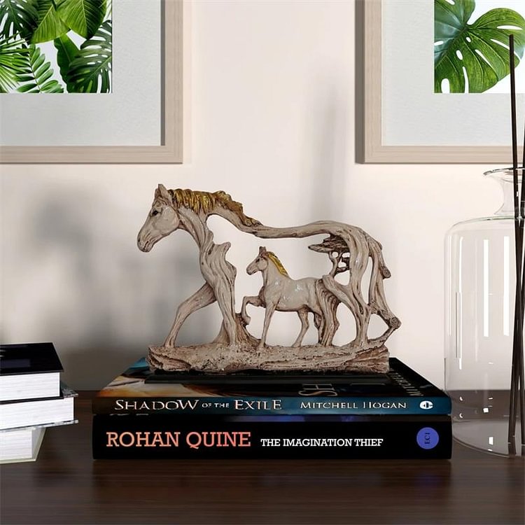 Feng shui Mother & Baby Horse Statue