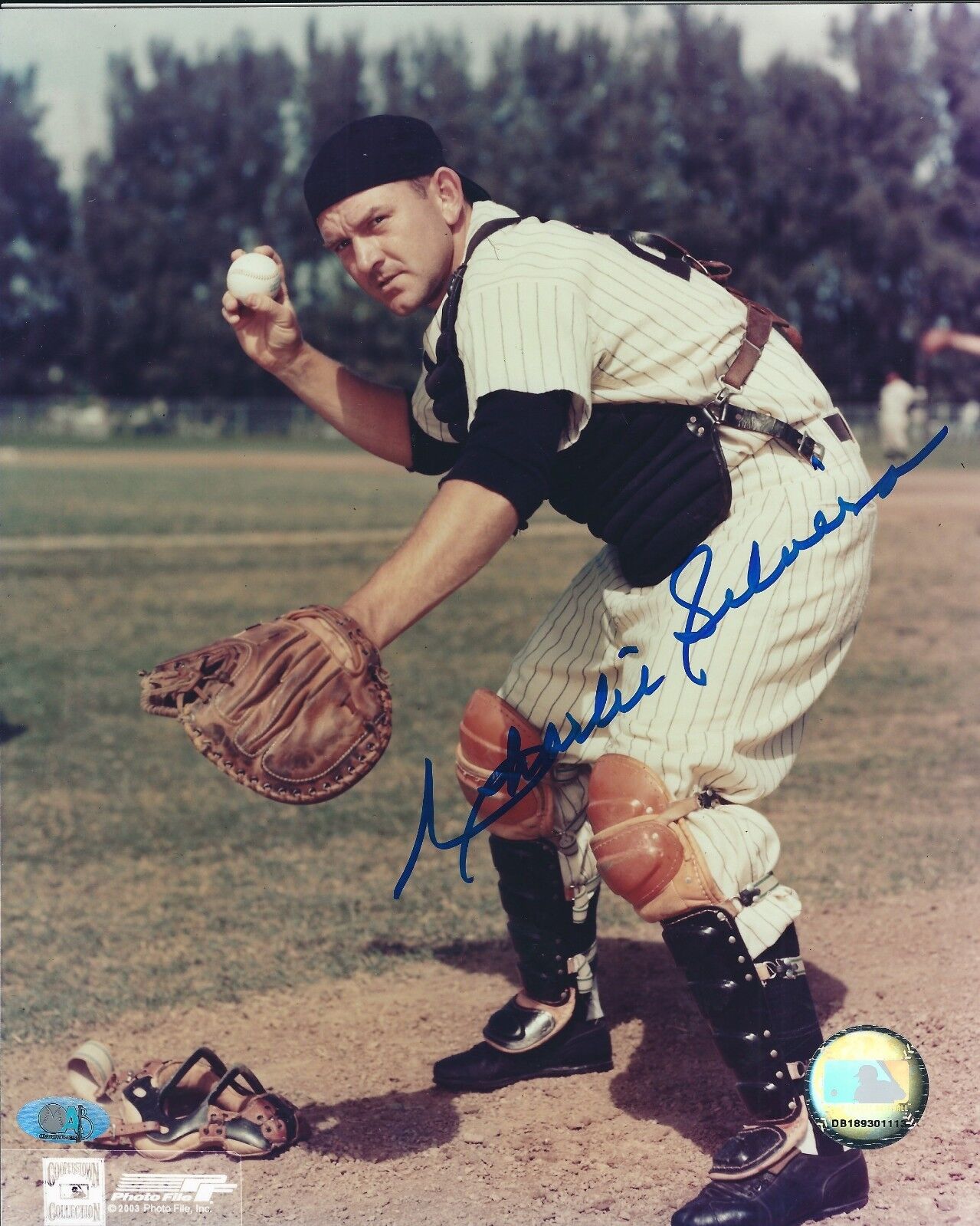 Signed 8x10 CHARLIE SILVERA New York Yankees Autographed Photo Poster painting - COA