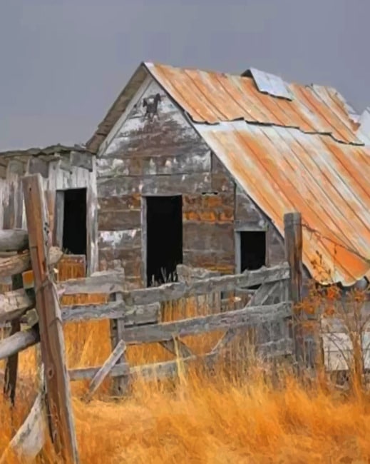 

Aesthetic Vintage Barn – Paint By Numbers - 40*50CM, 501 Original