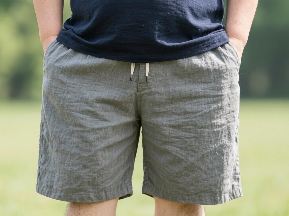A big and tall men's shorts with pocket on the side.