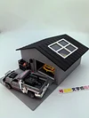 Original 3D printed model garage No. 1 light model, suitable for 1:64 model garage