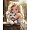 uk.everydayedeals (Limited Stock)Diamond Painting - Full Round - Sweet Cool Girl(40*50cm)