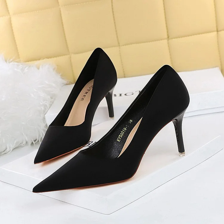 18249-A2Versatile fashion sexy pointed women's shoes-Bigtree shoes