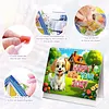 Dog 2027 DIY Paper Diamond Painting Calendar Set Special Shaped Drill Monthly Flip Tabletop Calendar Kit Handmade for Adults Beginners Gift Home Office Decor
