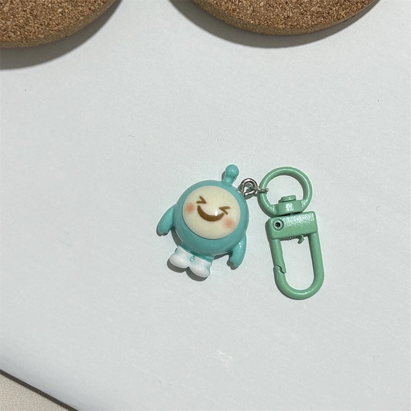 Colorful Keychain Egg Party Pendant Cyber Celebrity Cartoon Hanging Ornaments Strange Cute Egg Matching Girls’ Accessories