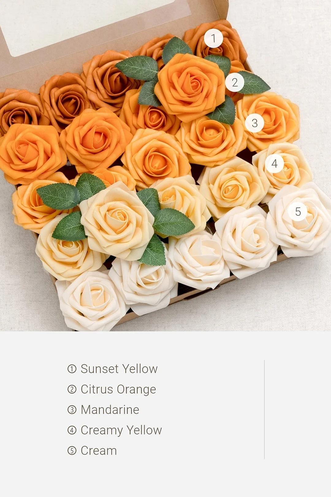 3" Foam Rose with Stem - 56 Colors