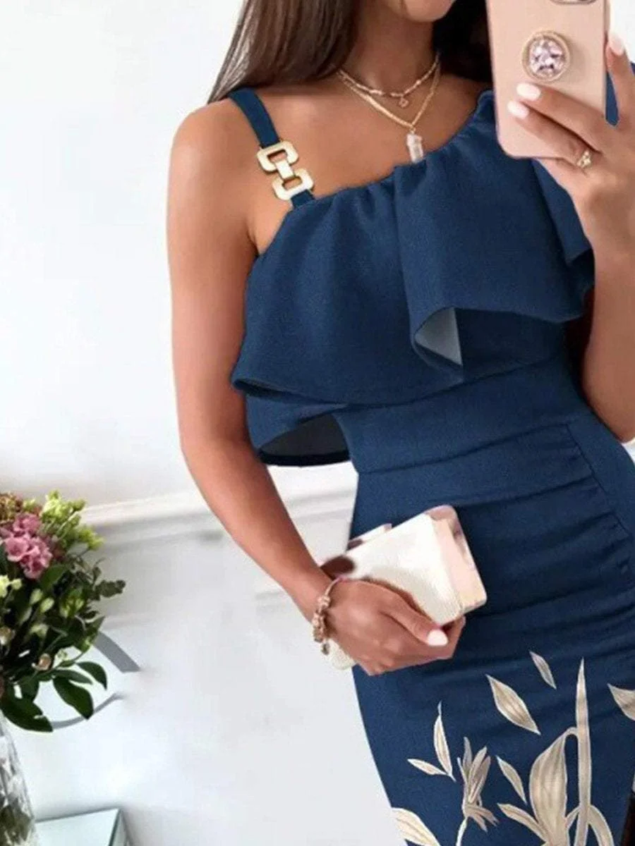 Strapless Sleeveless Evening Dress With Suspenders