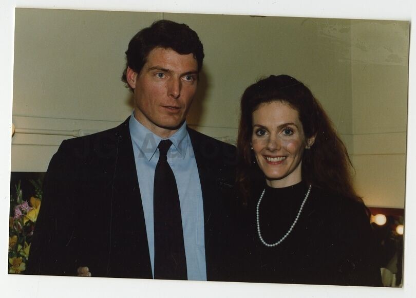 Christopher Reeve & Julie Hagerty - Vintage Candid Photo Poster paintinggraph by Peter Warrack