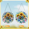 Sunflower Jar Sign DIY Diamond Painting Pendant Single Side Rhinestone