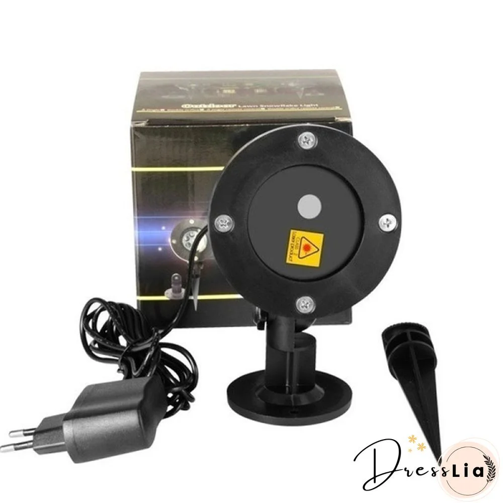 Outdoor Indoor Waterproof Green & Red Laser Projector Light for Party Landscape Garden Halloween Christmas Decoration Gift US/EU/UK/AU Plug