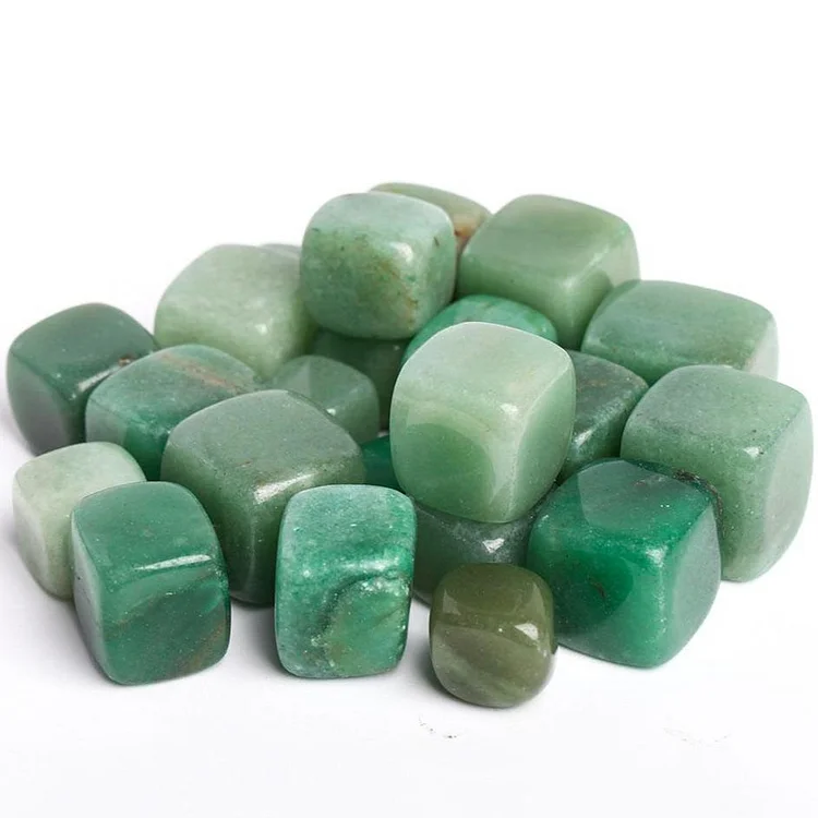 0.1kg Green Aventurine Crystal Cubes bulk tumbled stone