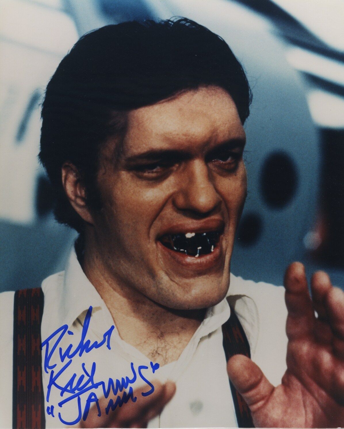 RICHARD KIEL SIGNED AUTOGRAPHED COLOR Photo Poster painting JAWS JAMES BOND 007 VILLIAN!!