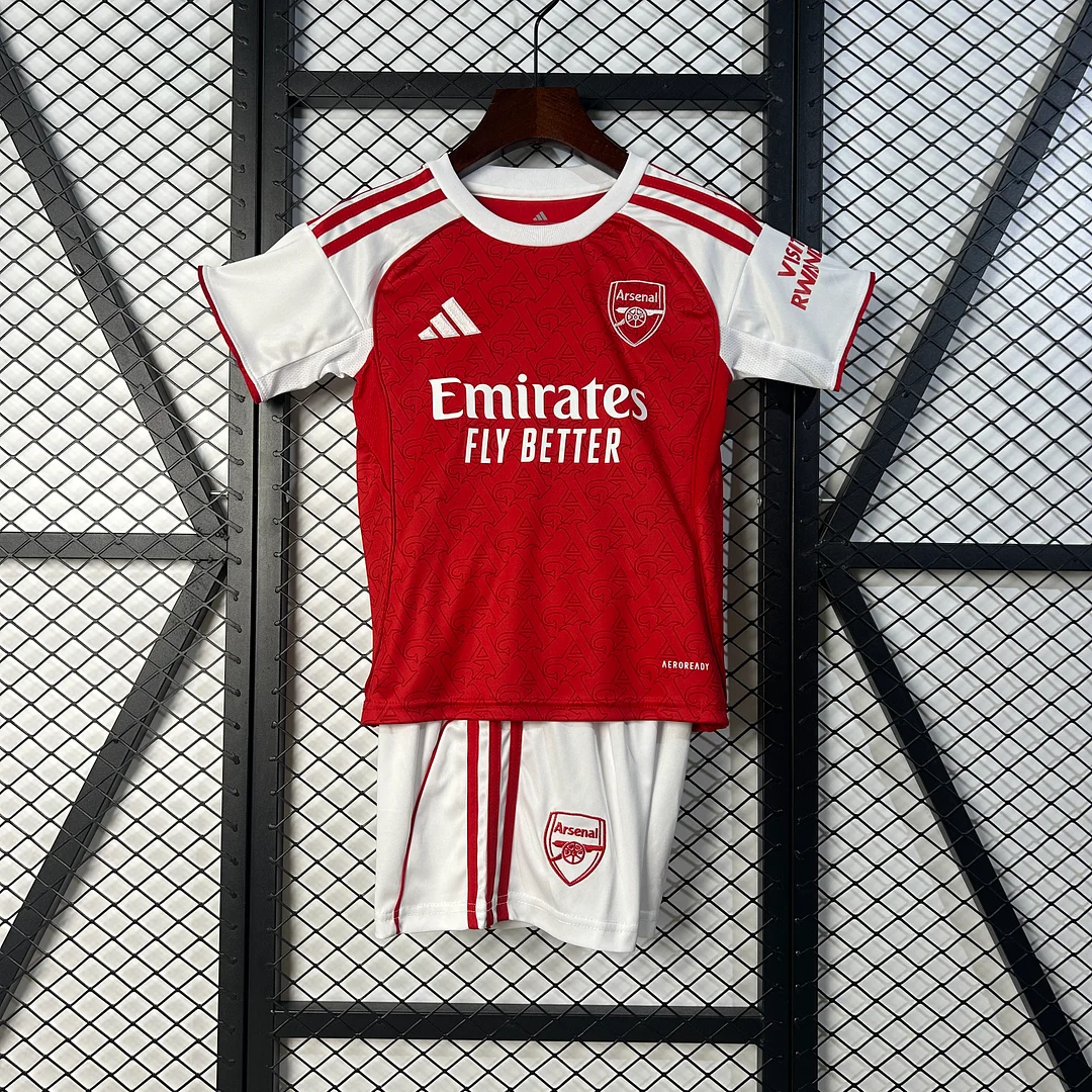 25/26 Arsenal Home Thailand version football shirt Kids Kit