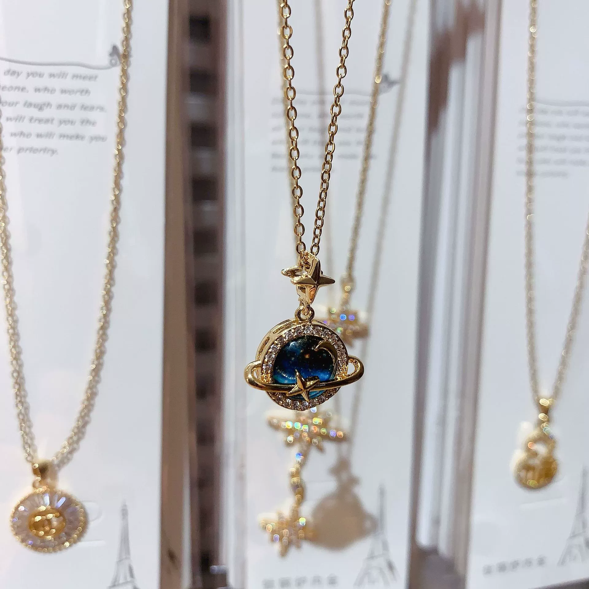 Planet Titanium Necklace