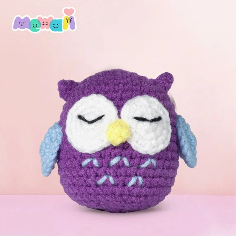 Mewaii Crochet Kits Crochet Owl Beginners Crochet Kit with Easy Peasy Yarn