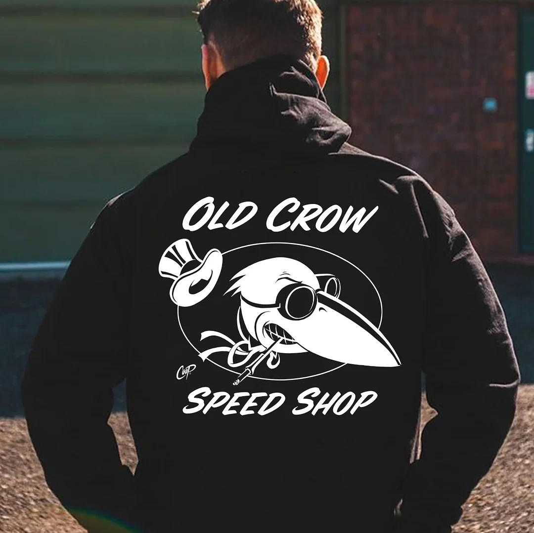OLD CROW SPEED SHOP Print Men's Hoodie