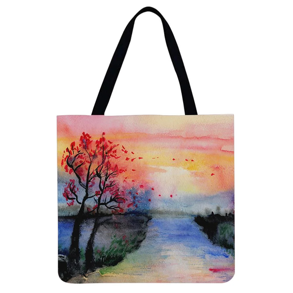Linen Tote Bag -  Forest