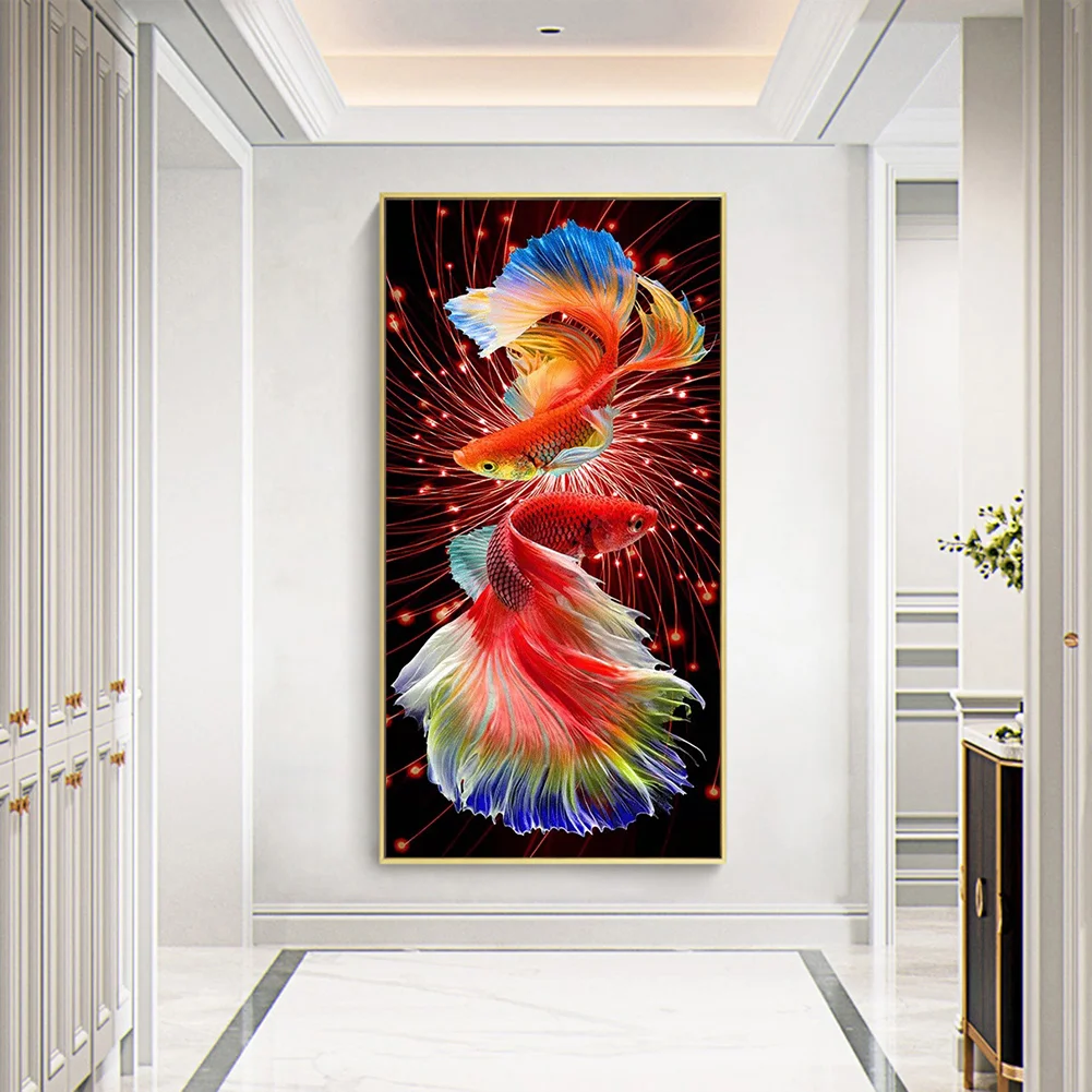 Diamond Painting - Full Round Drill - Goldfish(40*80cm)