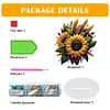 (US Local)Flower Double Sided Effect Table Top Diamond Painting Desktop Ornaments Kit (Sunflower A)