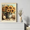 Sunflower Alarm Clock-11CT Stamped Cross Stitch 40*52cm/15.75*20.47in