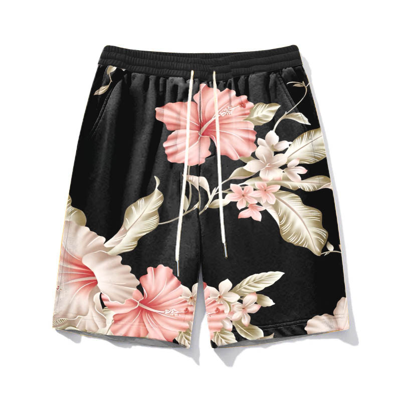 Men's Plus Size Casual Floral Shorts