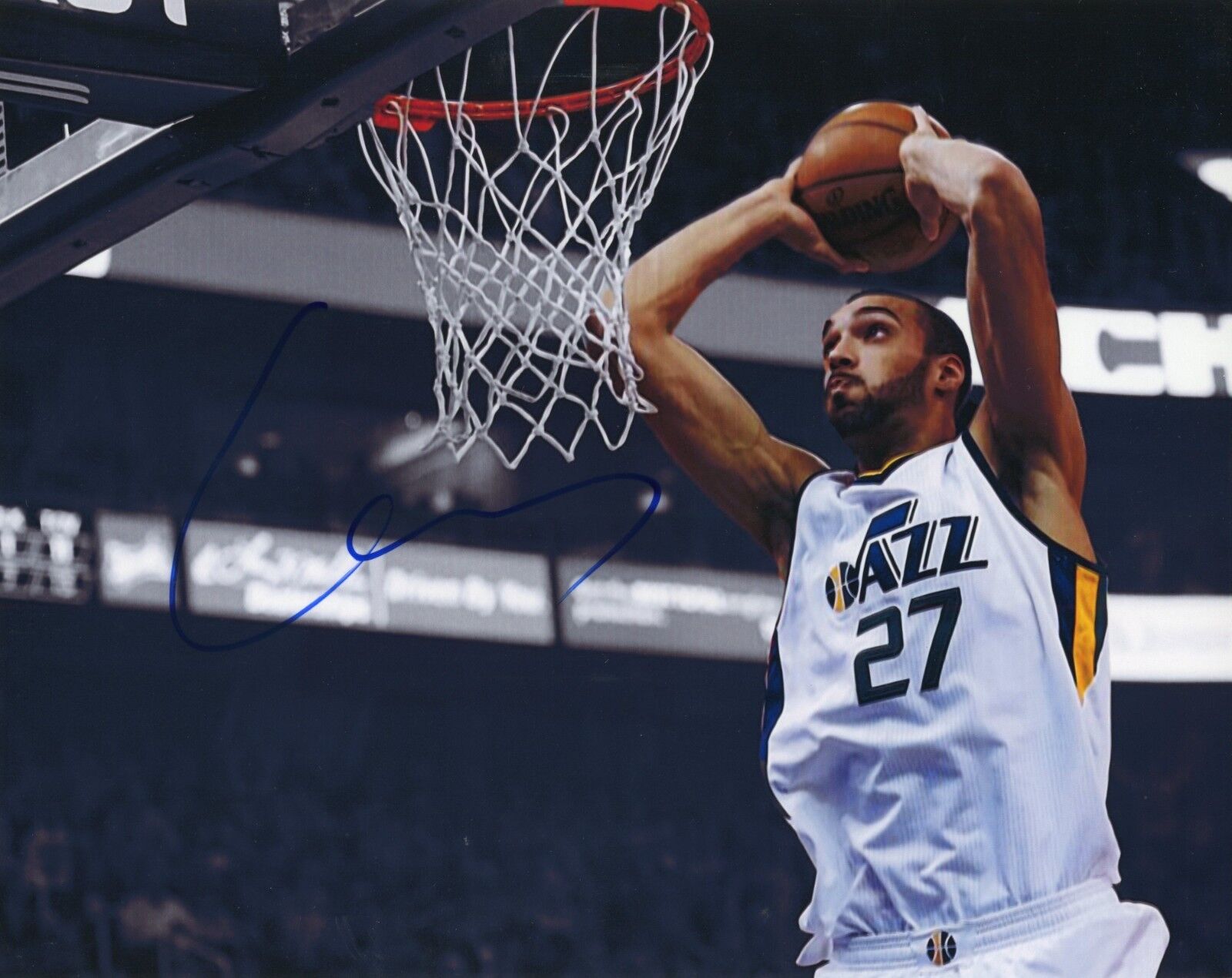 ~~ RUDY GOBERT Authentic Hand-Signed UTAH JAZZ