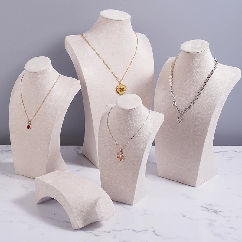 1 Piece Velvet Minimalist Solid Color Jewelry Display