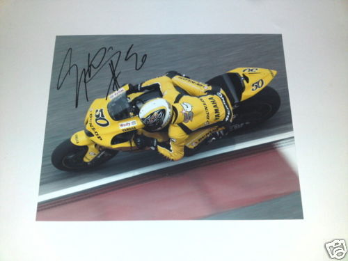 Hand Signed Sylvain Guintoli Photo Poster painting 10x8.