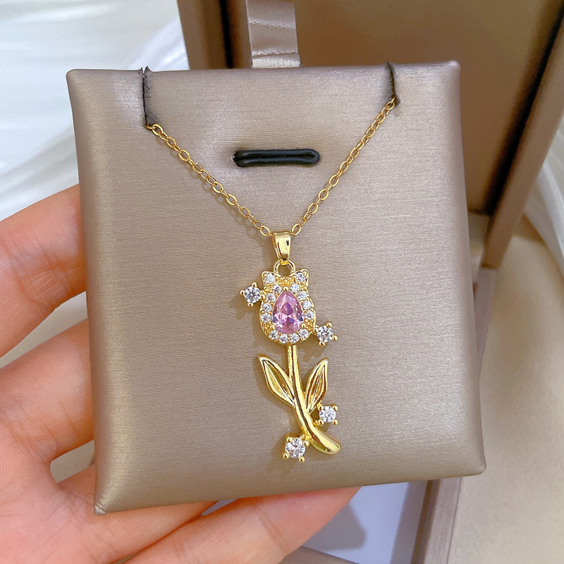 Moon Geometric Stainless Steel Stainless Steel Necklaces