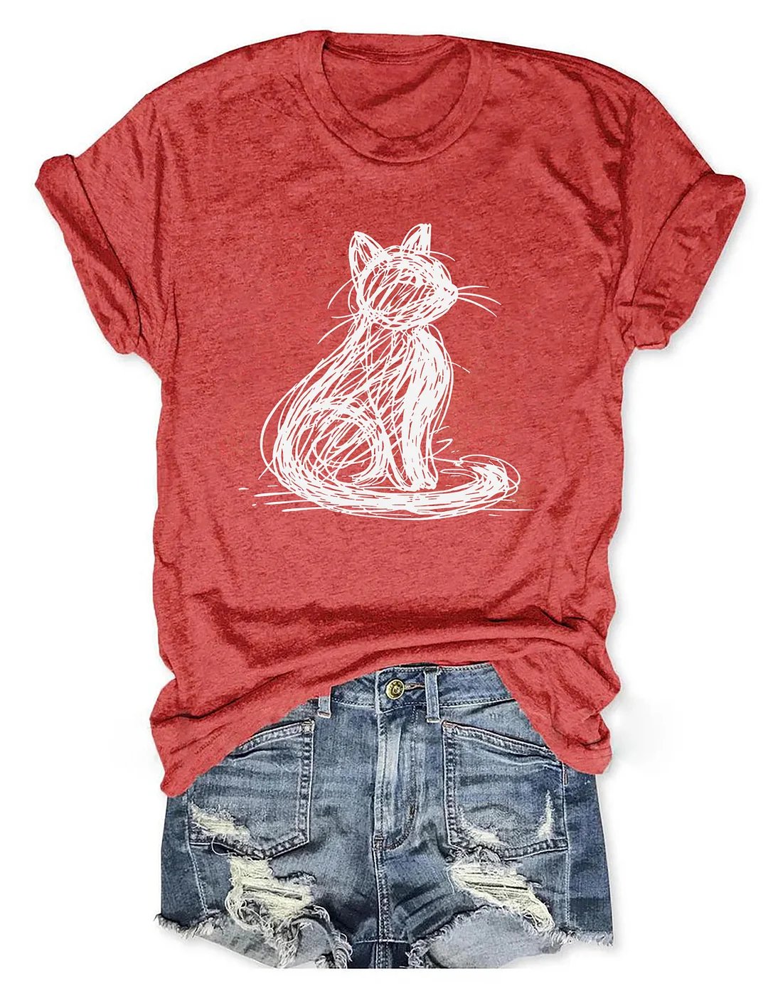 Abstract Cat T-shirt
