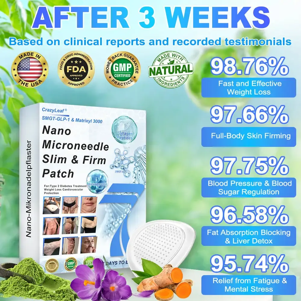 	CrazyLeaf&reg; Nano Microneedle Patch with SMGT-GLP-1