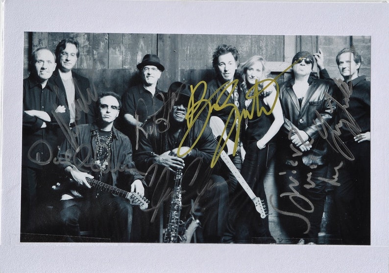 BRUCE SPRINGSTEEN & E STREET Band Signed Photo Poster painting X7 Bruce Springsteen, Steven Van Zant, Gary Talent, Max Weinberg, Clarence Clemons + +