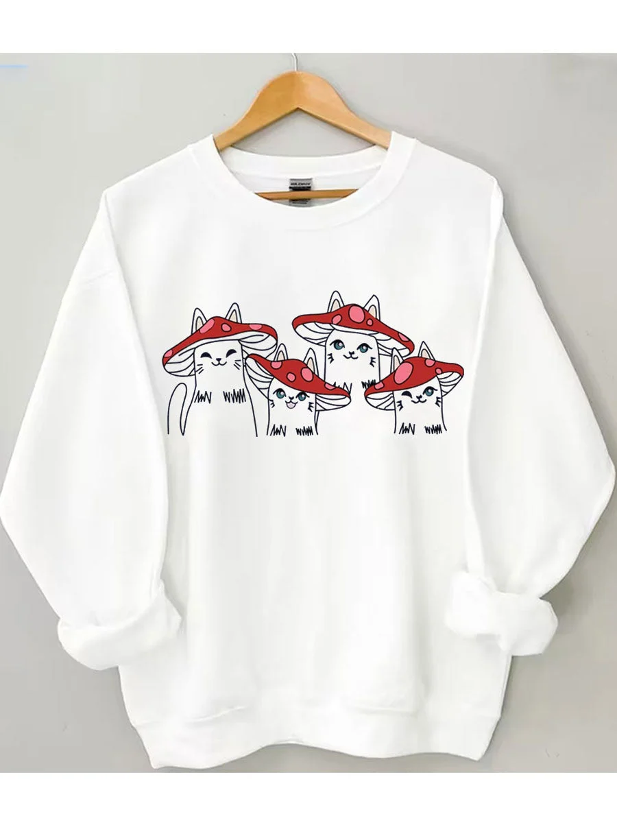 Mushroom Cats Sweatshirt