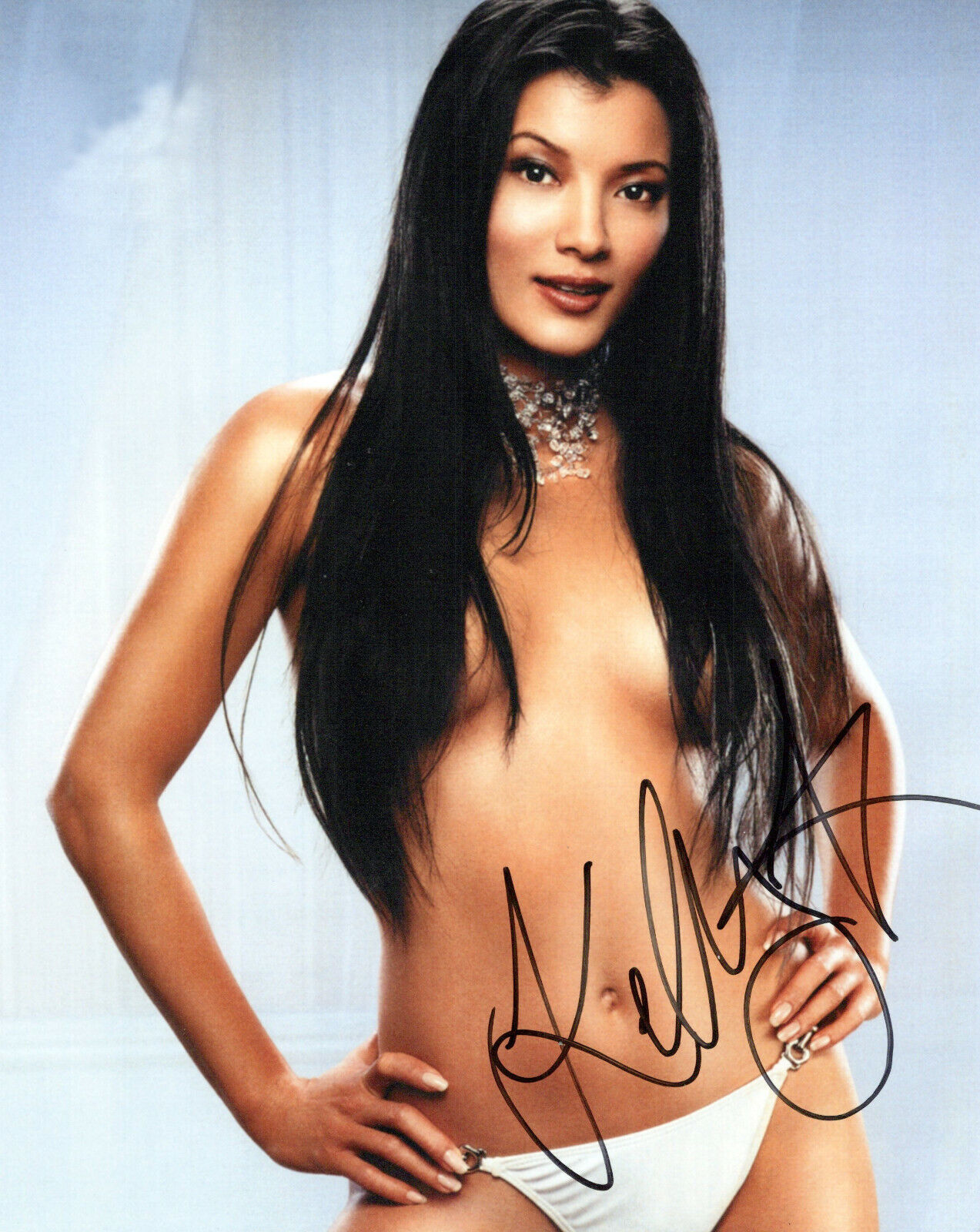 Kelly Hu glamour shot autographed Photo Poster painting signed 8x10 #7