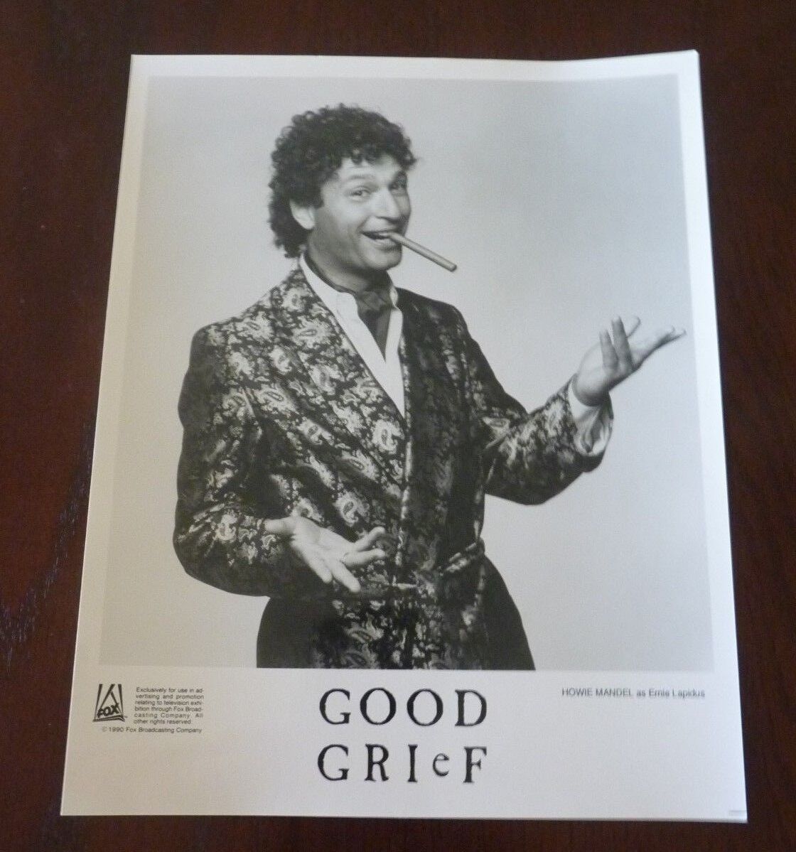 Howie Mandel Good Grief Actor Sexy 8x10 B&W Promo Photo Poster painting #2