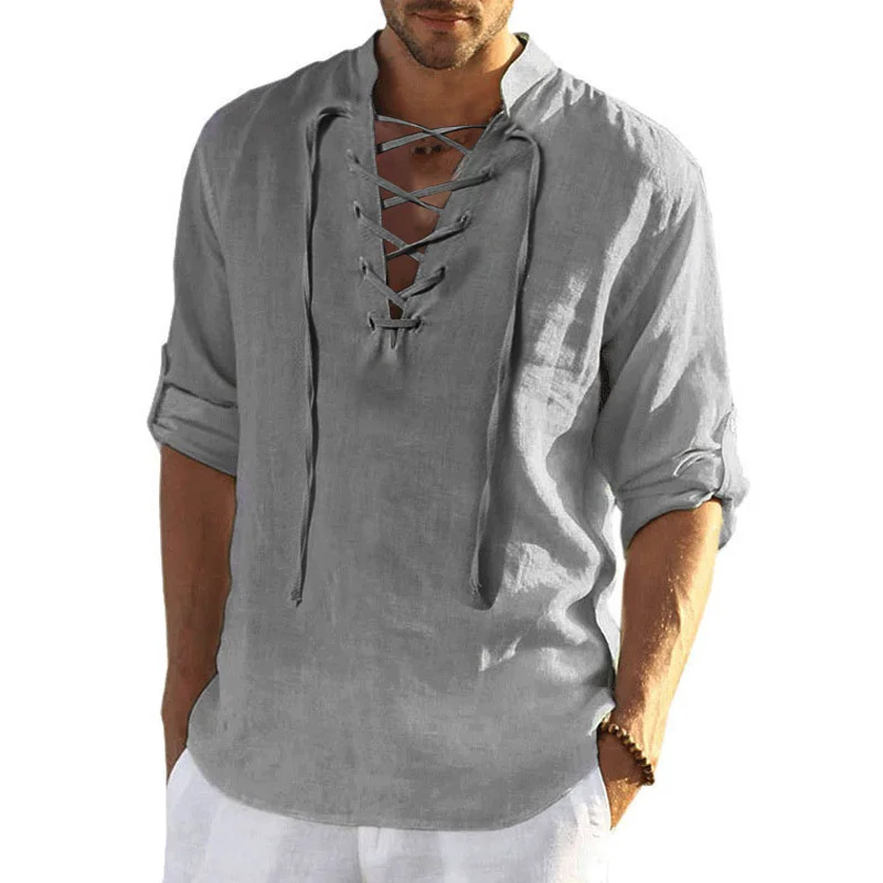 Linen Drawstring Shirt-inspireuse