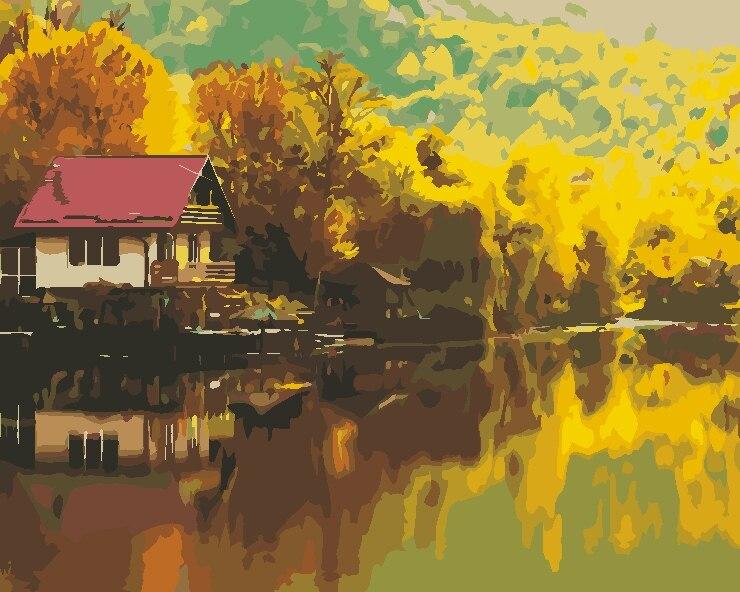 

River Autumn – Paint By Numbers - 40*50CM, 501 Original