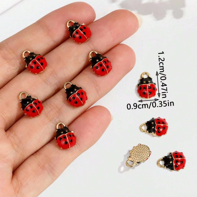 5 PCS/Package 9 * 12mm Alloy Beetles Pendant Jewelry Accessories